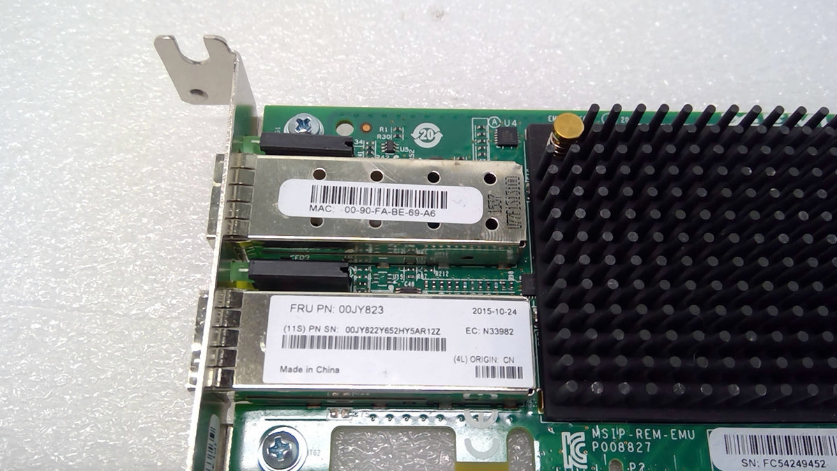 Lenovo 00JY823 Emulex VFA5 2-Port 10Gb SFP+ PCI-e 3.0 x8 Ethernet card 0AG573
