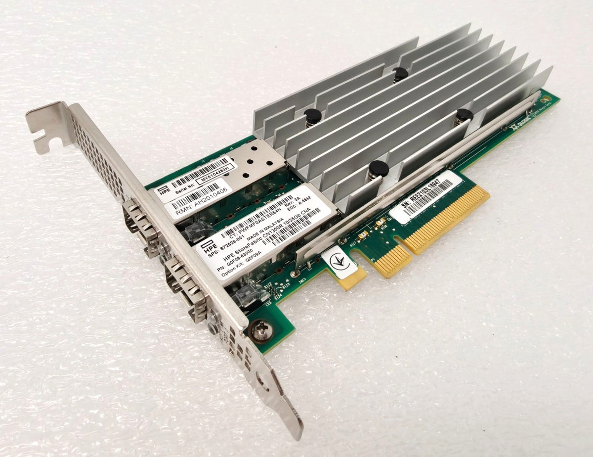 HPE Qlogic QL41262HLCU-HP 2-PORT 10/25Gb SFP28 Network Card CN1300R 872526-001