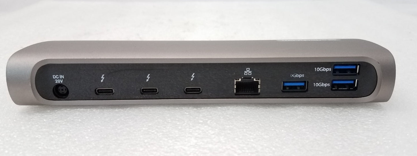 Startech TB4CDOCK Thunderbolt 4 Docking Station 96W Dual Monitor 4k /No AC