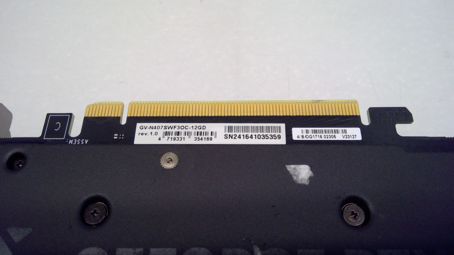 Gigabyte GeForce RTX 4070 Super 12GB GDDR6X Graphics Card GV-N407SWF3OC-12GD #
