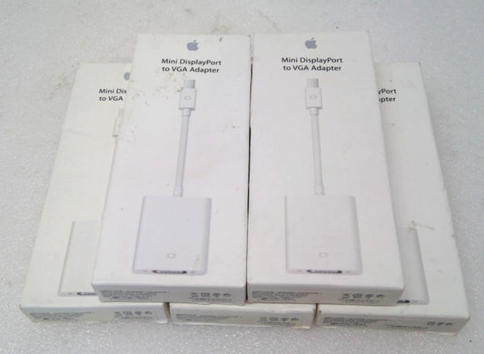 NEW *LOT OF 5* OEM Original Apple A1307 Mini DisplayPort to VGA Adapter - White