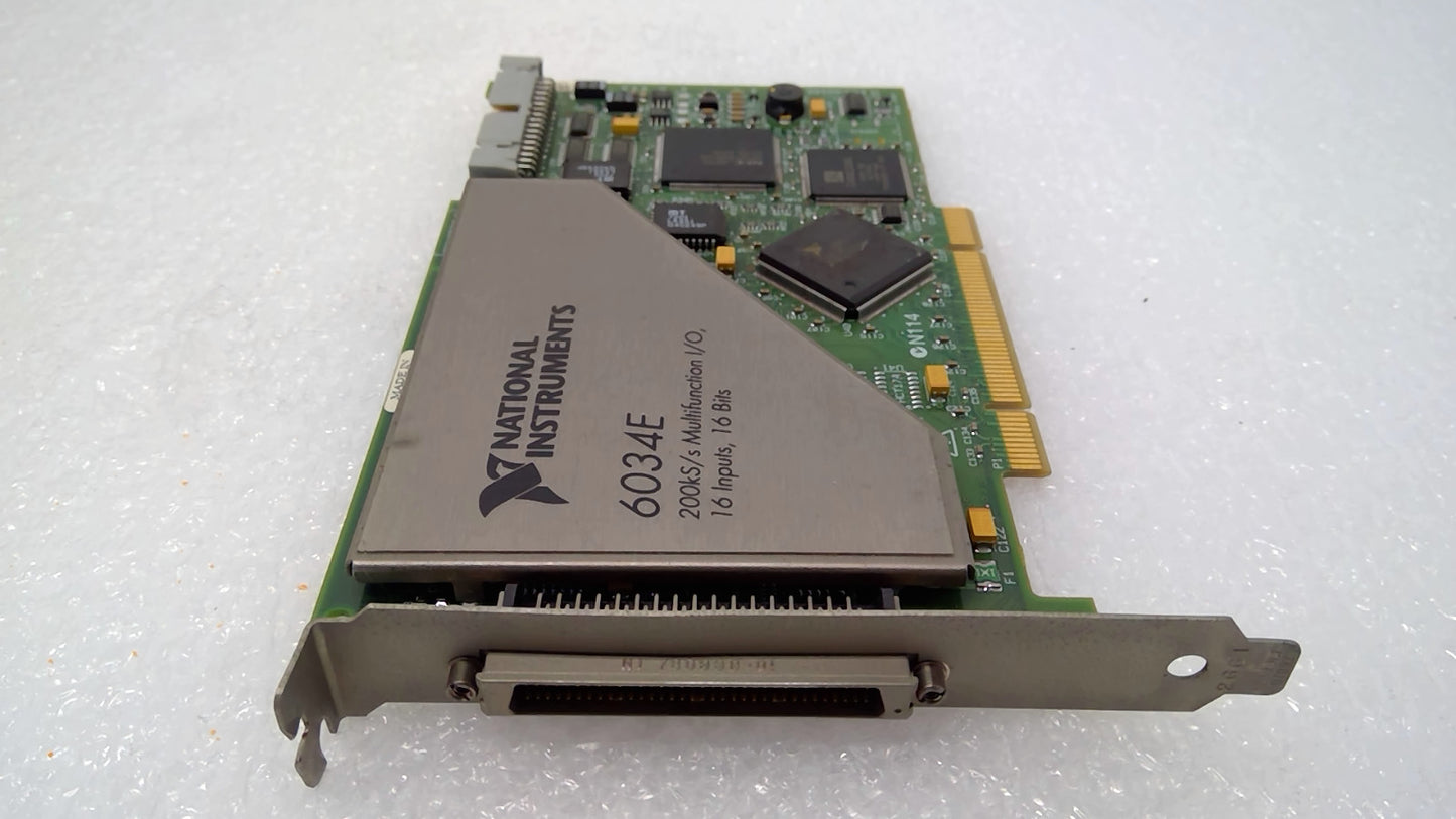 National Instruments 6034E 200kS/s Multifunction I/O Card 16 Inputs 16Bits *READ