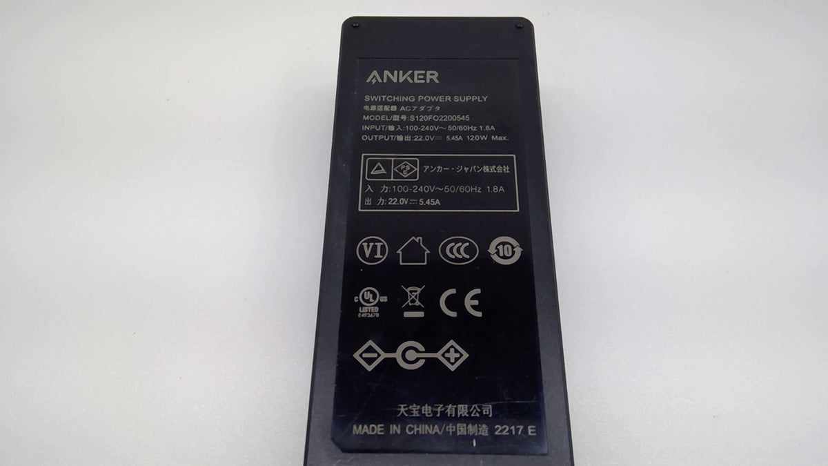 Genuine Anker S120FO2200545 120W 22V 5.45A Power Adapter for 777 A8397 Dock