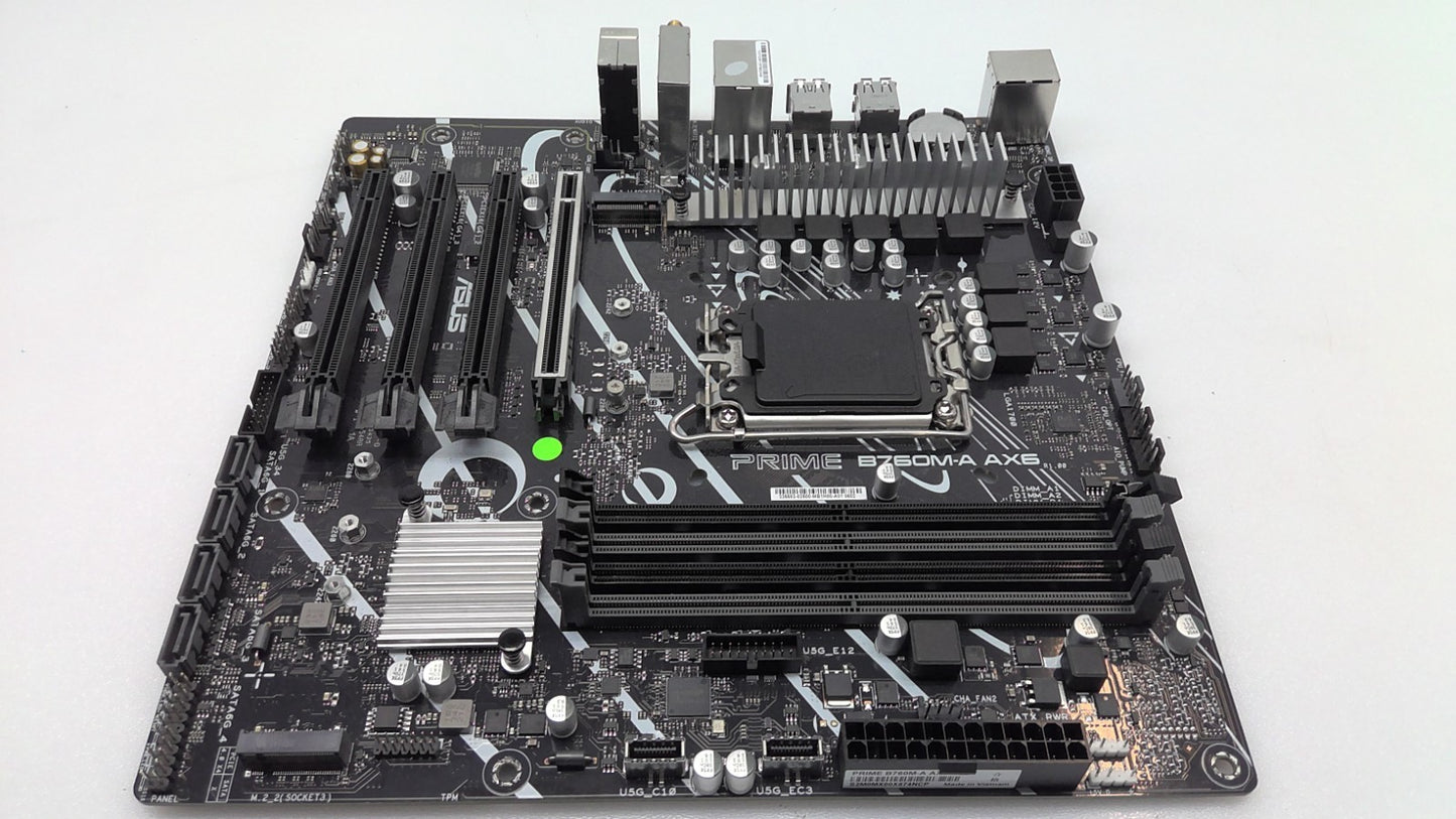 ASUS PRIME B760M-A AX 6 LGA 1700 Micro ATX DDR5 motherboard **READ**