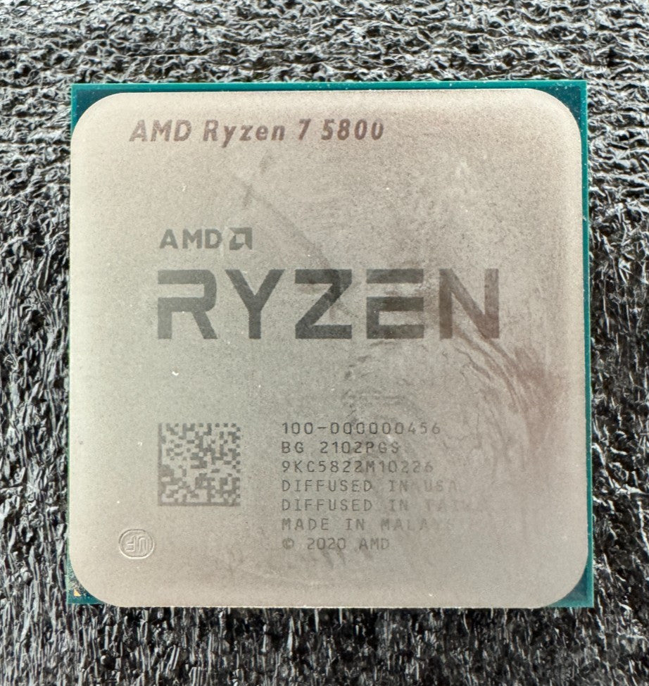 AMD Ryzen 7 5800 Desktop Processor 3.4GHz, 8-Core,16-Thread Socket AM4 Tested