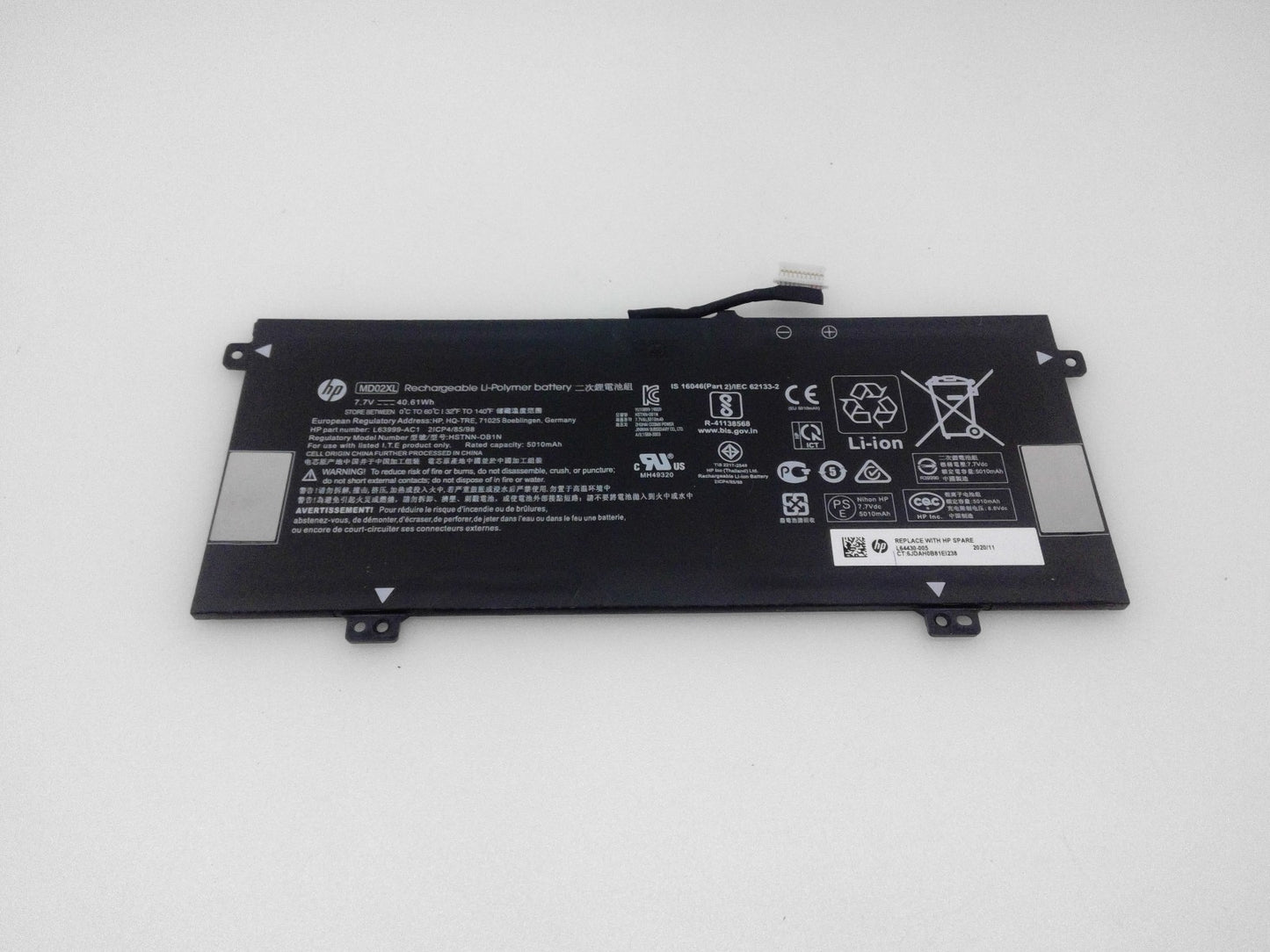 Genuine Laptop Battery MD02XL For HP Chromebook X360 12B 12-H HSTNN-OB1N Series