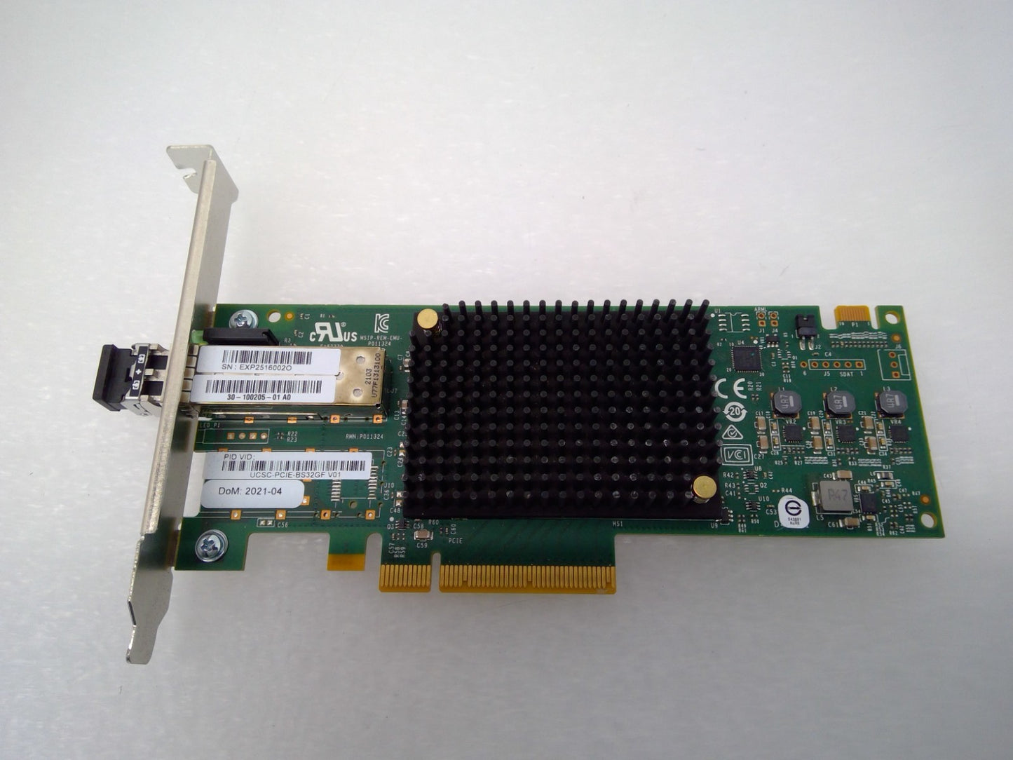Cisco UCSC-PCIE-BS32GF Gen 6 Single Port 32Gb FC HBA SFP  Emulex LPe32000-M Card