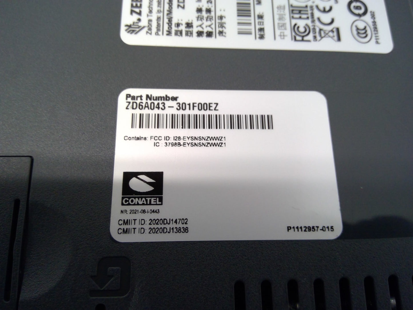 Zebra ZD621 Thermal Transfer Label Printer 300dpi USB LAN Bluetooth
