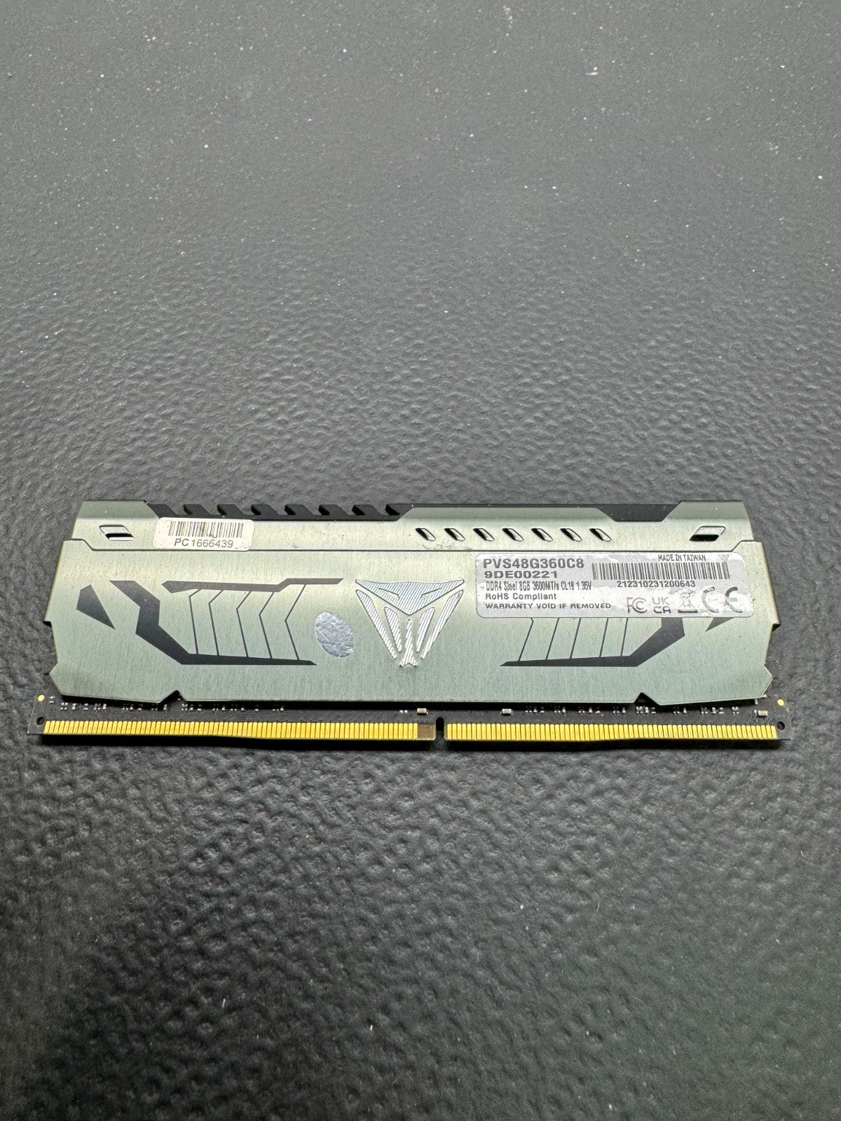 Patriot Viper Steel 8GB (1x8GB) DDR4 3600MHz Ram Memory PVS48G360C8