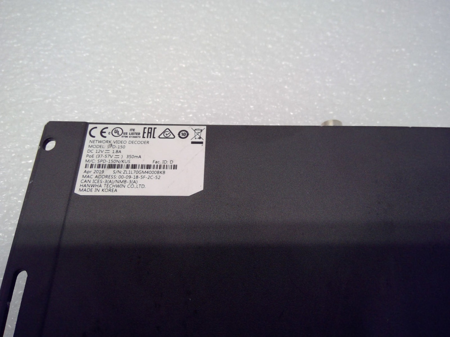 WiseNet SPD-150 49-channel Network Video Decoder