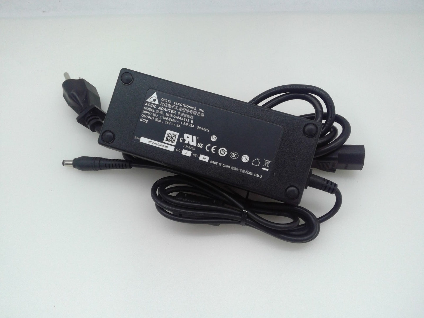 Genuine DELTA 15V 6A MDS-090AAS15 B Power Charger  AC Adapter 5.5x2.5mm