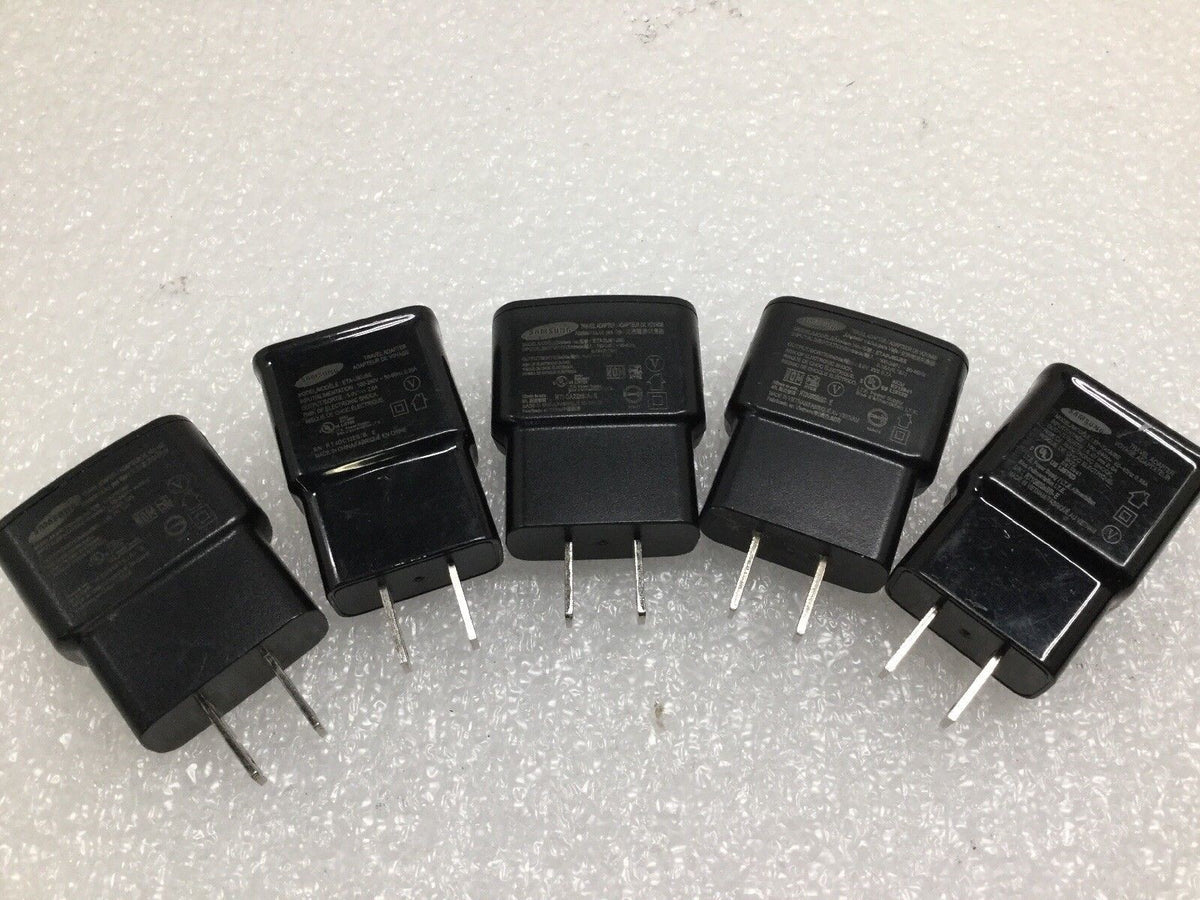 Lot of 5 Genuine OEM Samsung USB Wall Charger Adapter ETA0U60JBE EP-TA12JBE 5V