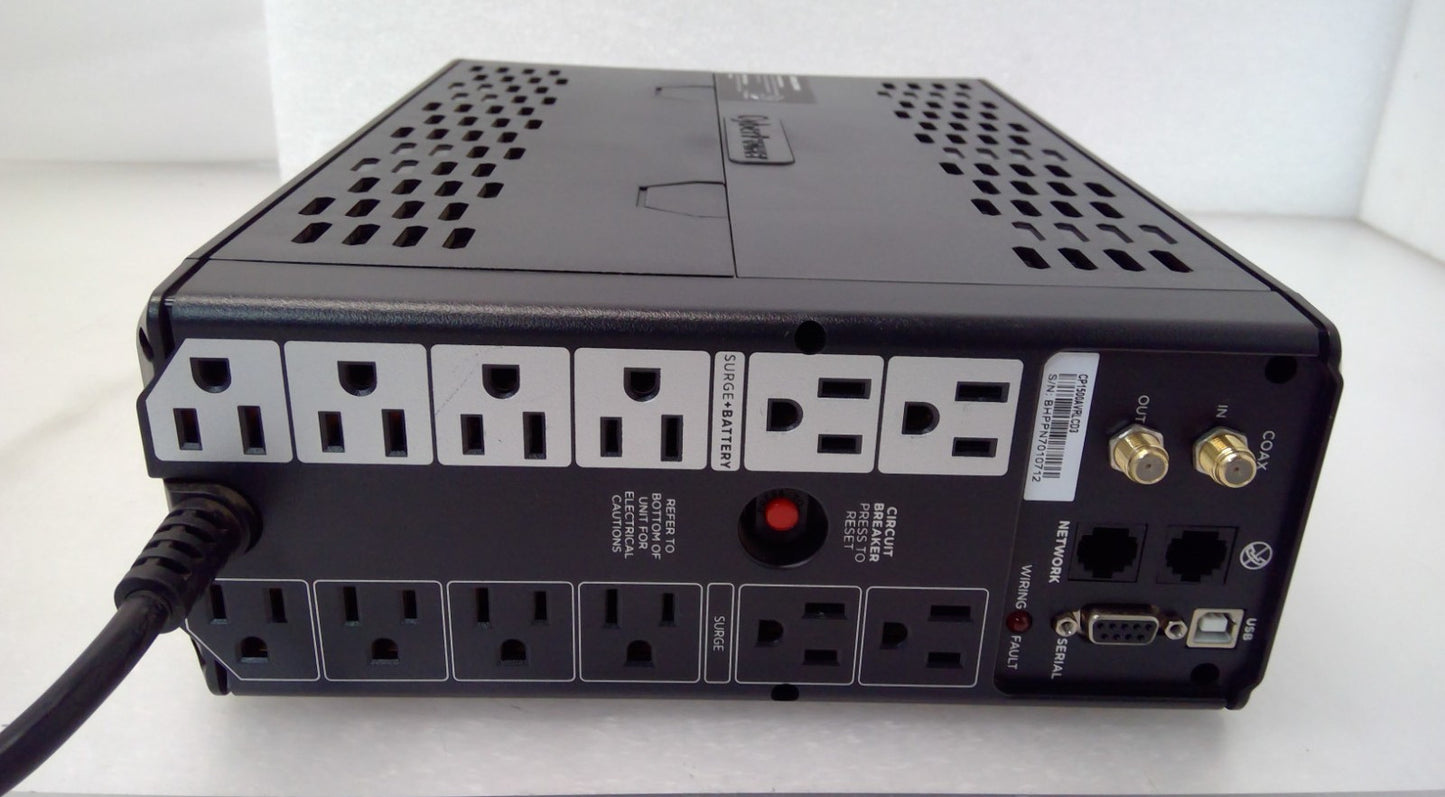 CyberPower CP1500AVRLCD3 Intelligent LCD Uninterruptable Power Supply *READ*