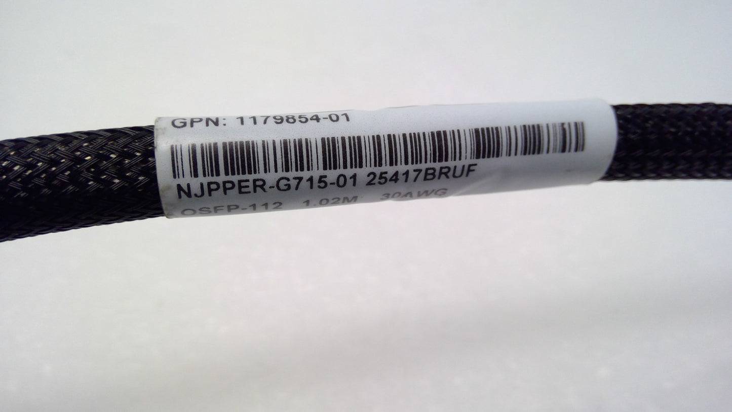 Amphenol NJPPER-G715-01 400G OSFP-112 DAC Passive Copper Cable 1.02M 30AWG