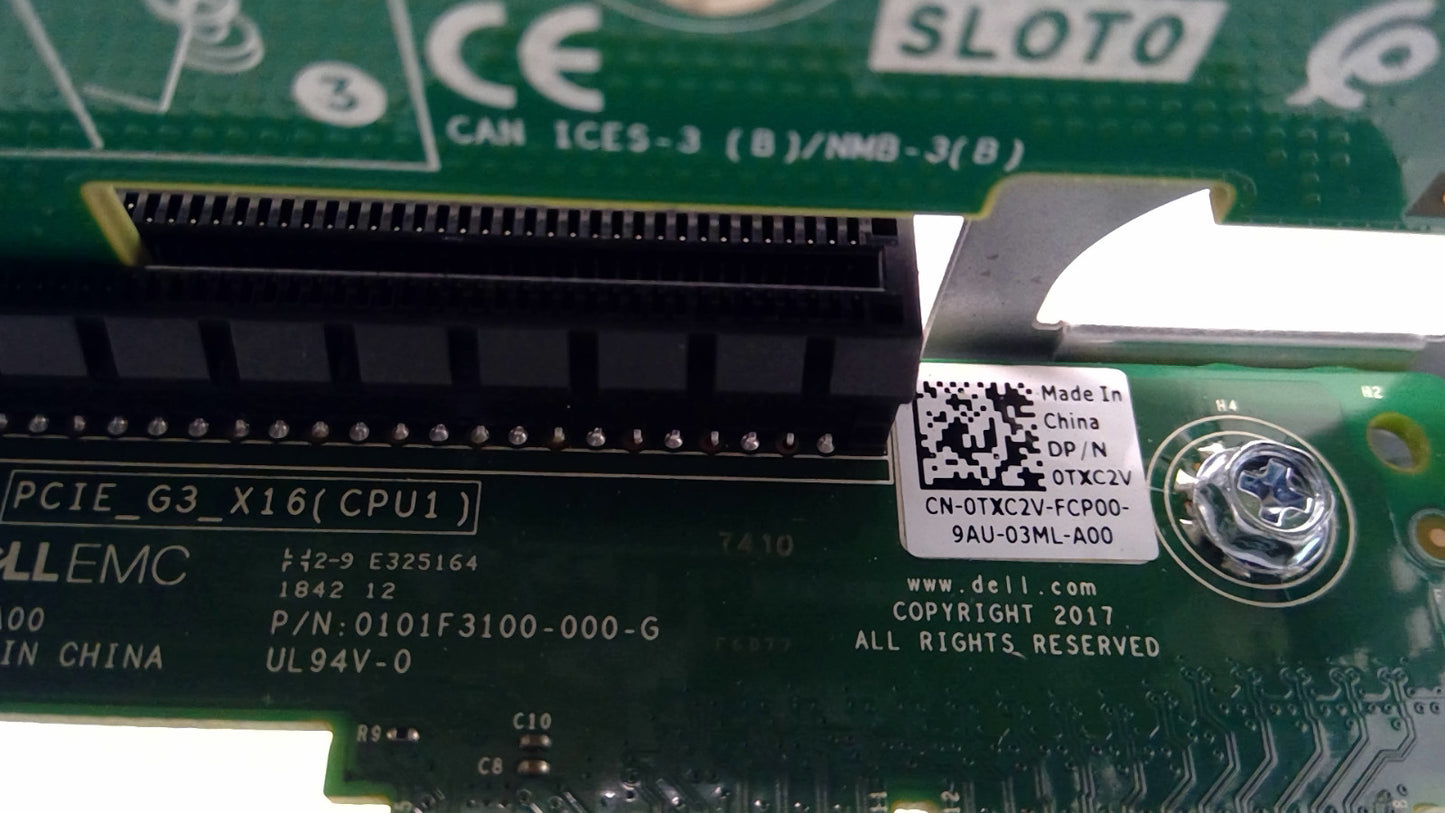 Dell  PowerEdge BOSS-S1 M.2 PCIe Adapter Card 051CN2 w/riser 1 Board 0TXC2V