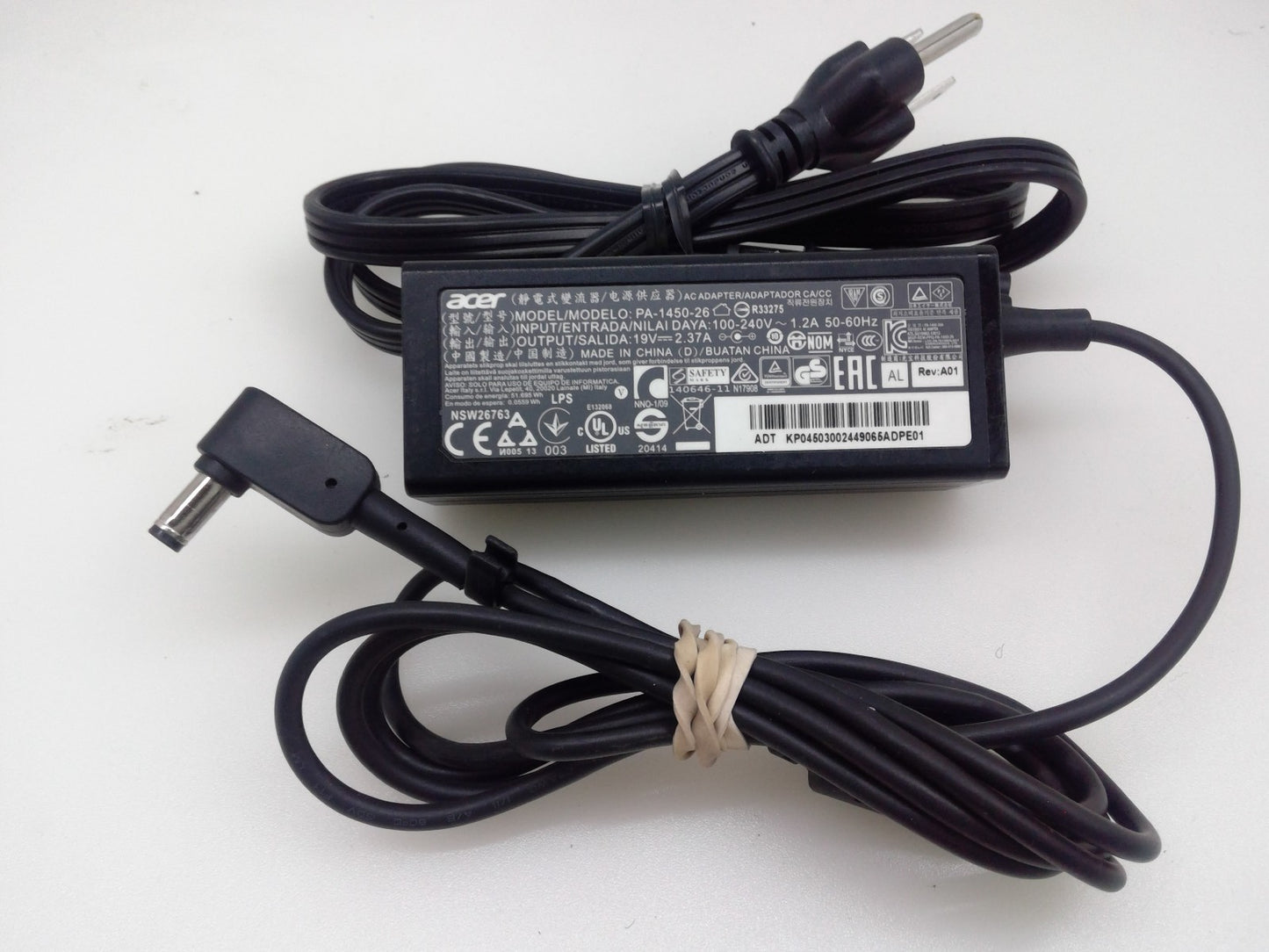 Genuine ACER PA-1450-26 19V 2.37A  45W AC Power Adapter Charger 5.5*2.5mm