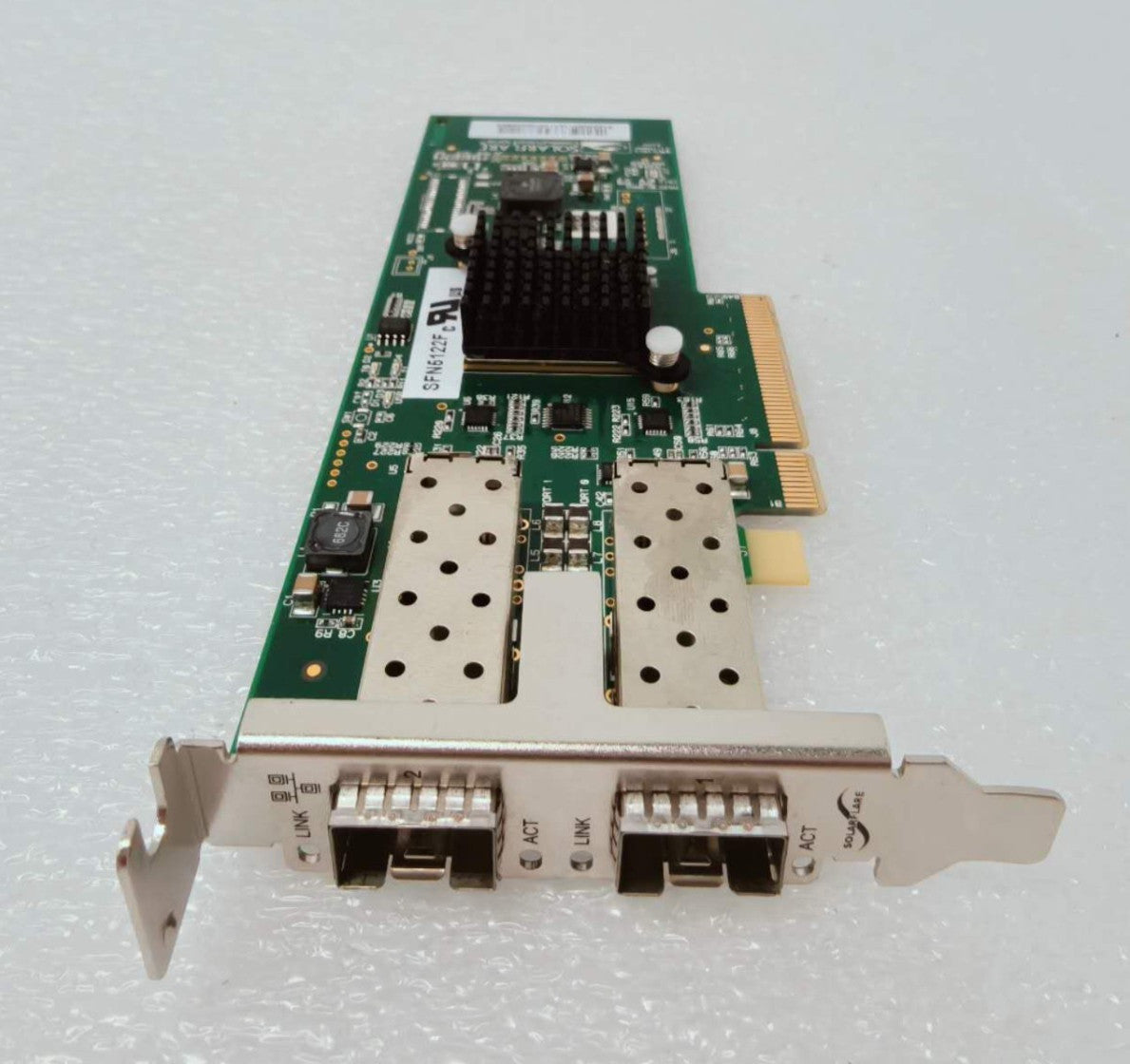 Solarflare SFN5122F S6102 10GbE Ethernet Dual Port Server Adapter PCIe Card