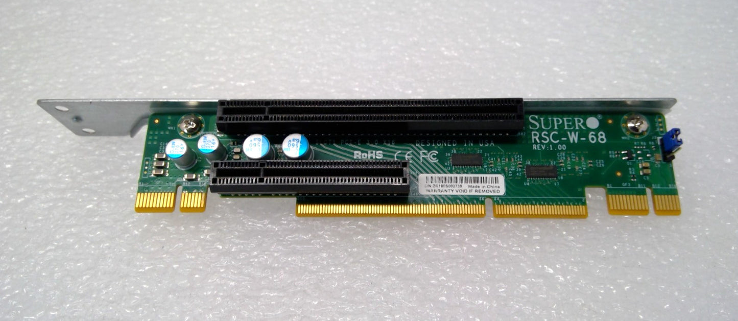 Supermicro RSC-W-68 1U WIO & PCI-Express x8 Left-Side Passive Riser Card