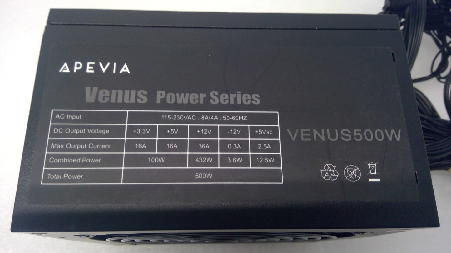 APEVIA VENUS500W Venus 500W ATX Power Supply
