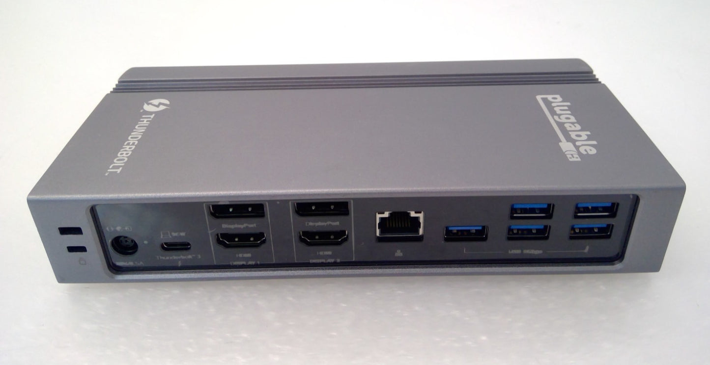 Plugable TBT3-UDZ Thunderbolt and USB-C Dual Monitor Docking Station
