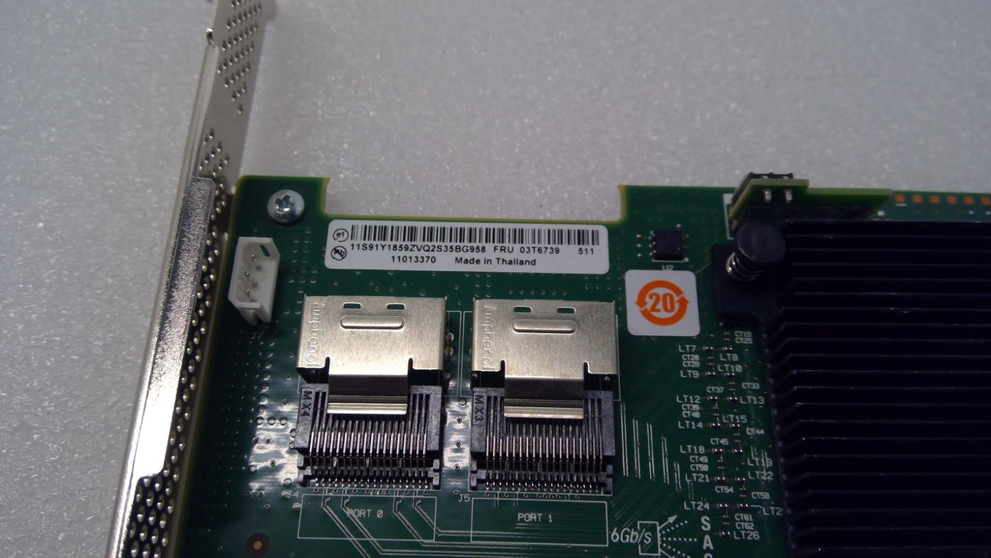 Lenovo 03T6739 LSI MR SAS 9240-8i  6Gbps HBA P20 IT Mode ZFS TrueNAS unRAID