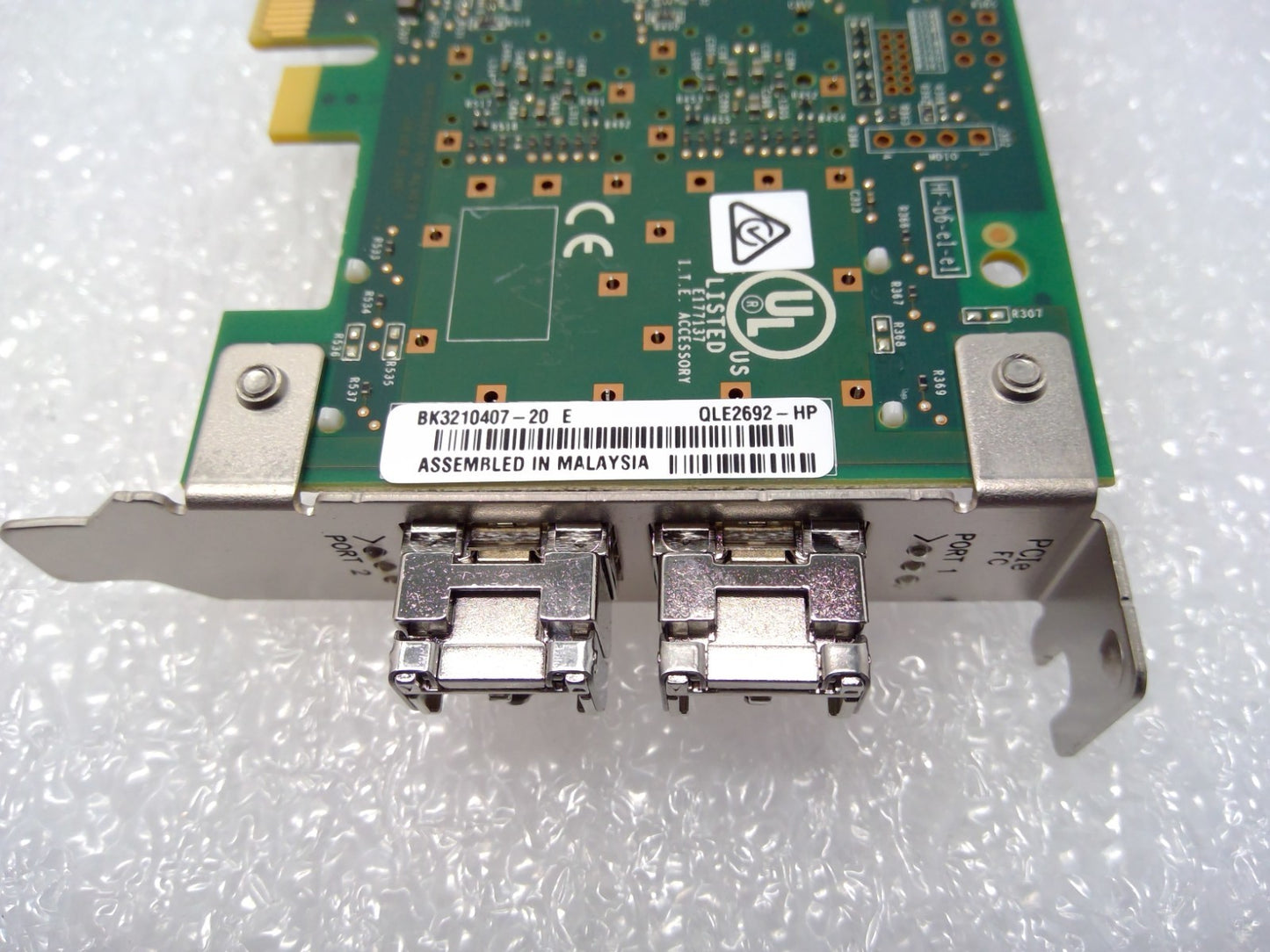 HPE HP 853011-001 QLE2692-HP 16GB SN1100Q Dual Port FC HBA w/ 2x 16GB SFP