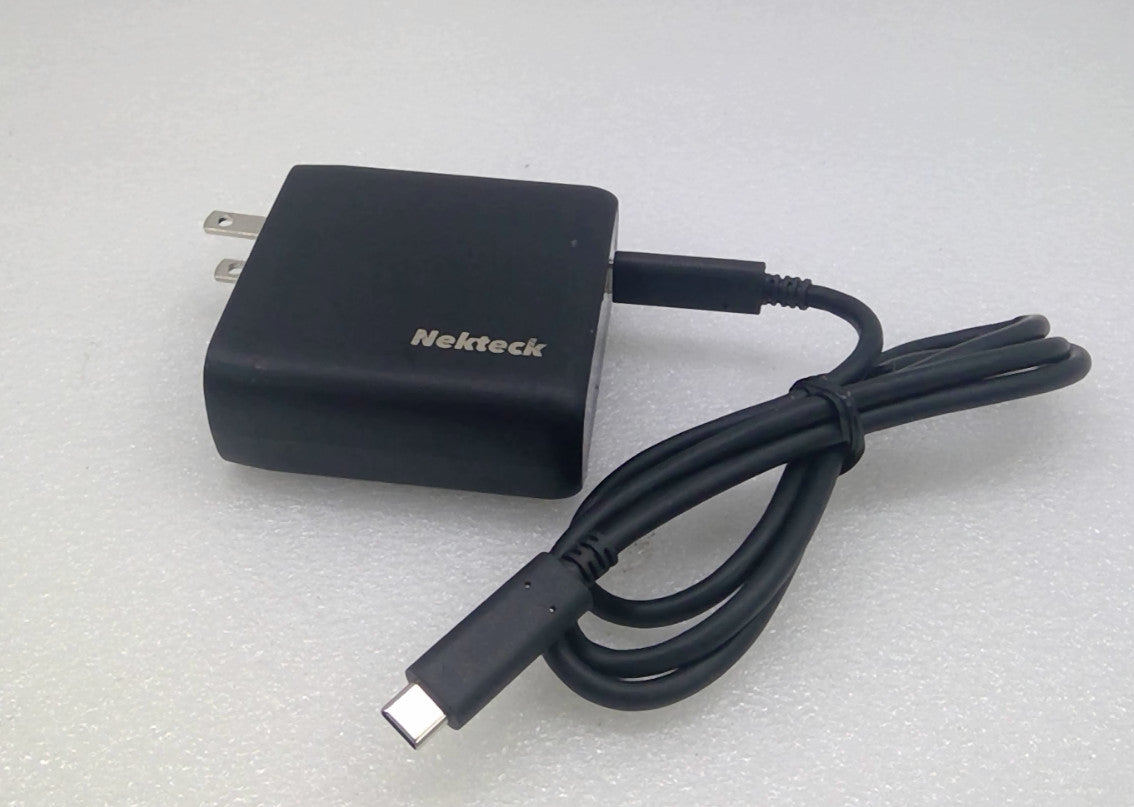 Nekteck PD100U-1TGA 100W GaN USB-C PD Charger w/ USB-C to USB-C Cable