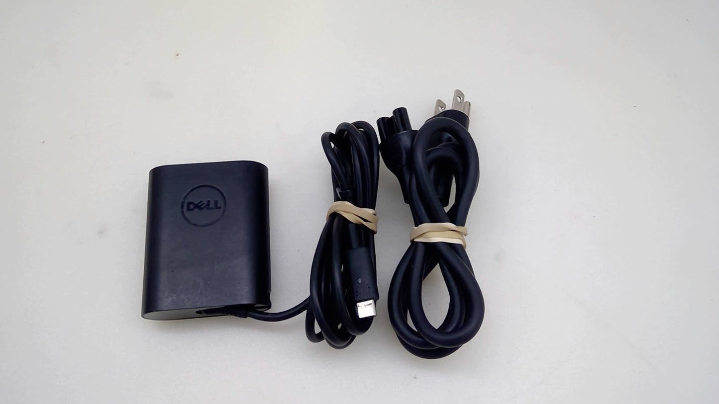 Genuine Dell 30W USB-C AC Adapter Charger DA30NM150 08XTW5 w/ Power Cord
