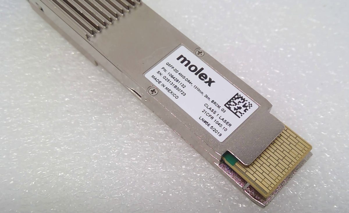 MOLEX 400G QSFP-DD DR4+ 2KM BRCM G3 1310NM 1064281132 Transceiver Module