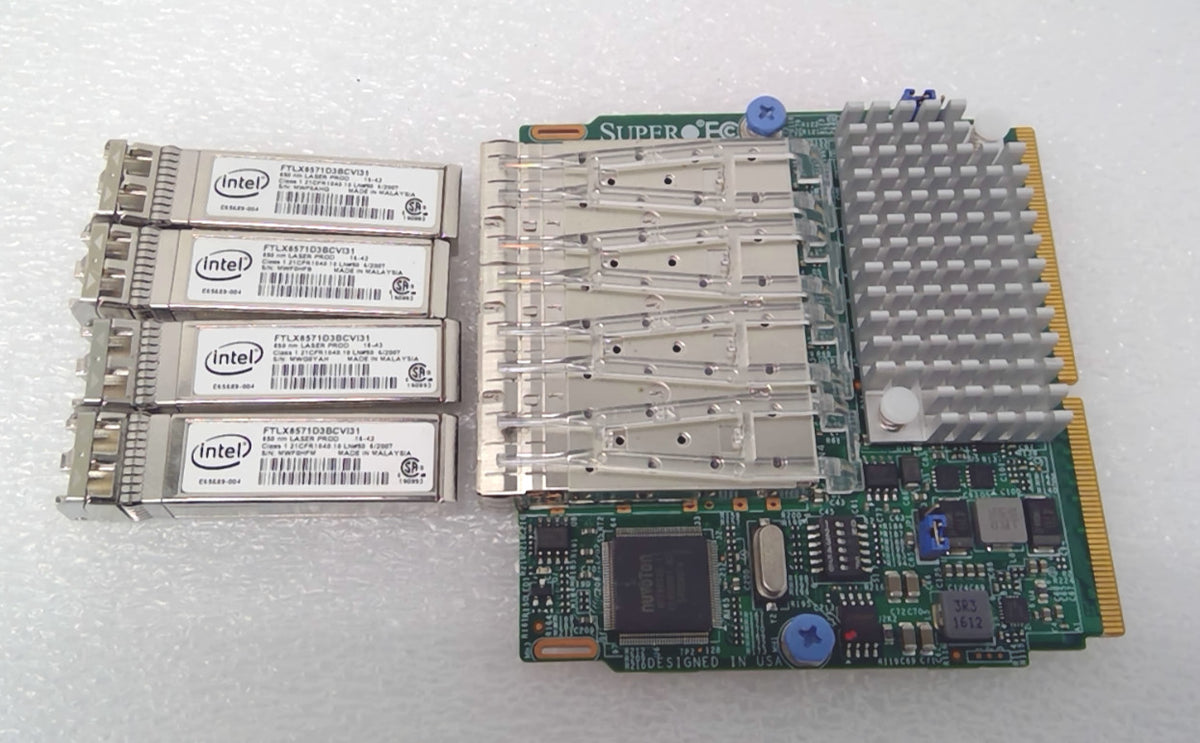 Supermicro AOC-MTG-I4S 4-Port 10GbE SIOM Network Adapter Intel XL710-AM1 W/4xSFP