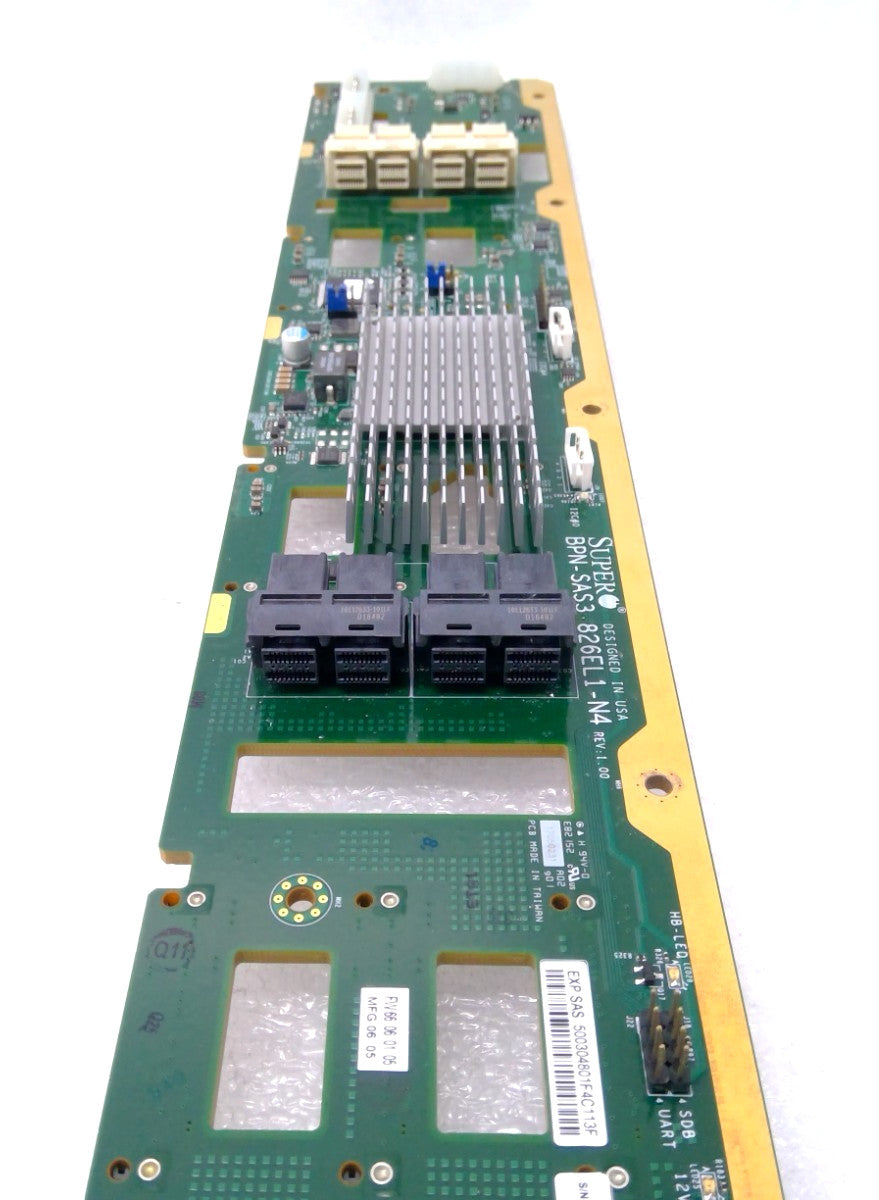 Supermicro BPN-SAS3-826EL1-N4 2U 12-Bay 4x NVME 12Gb SAS-3 Expander Backplane