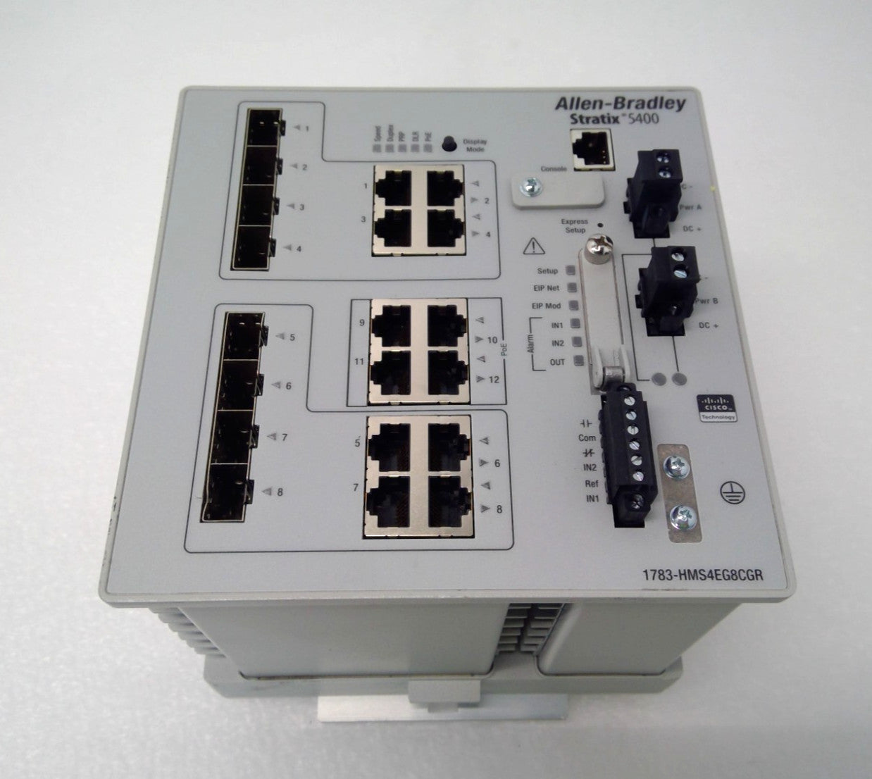 1783-HMS4EG8CGR Allen-Bradley Stratix 5400 12-Port industrial managed switch