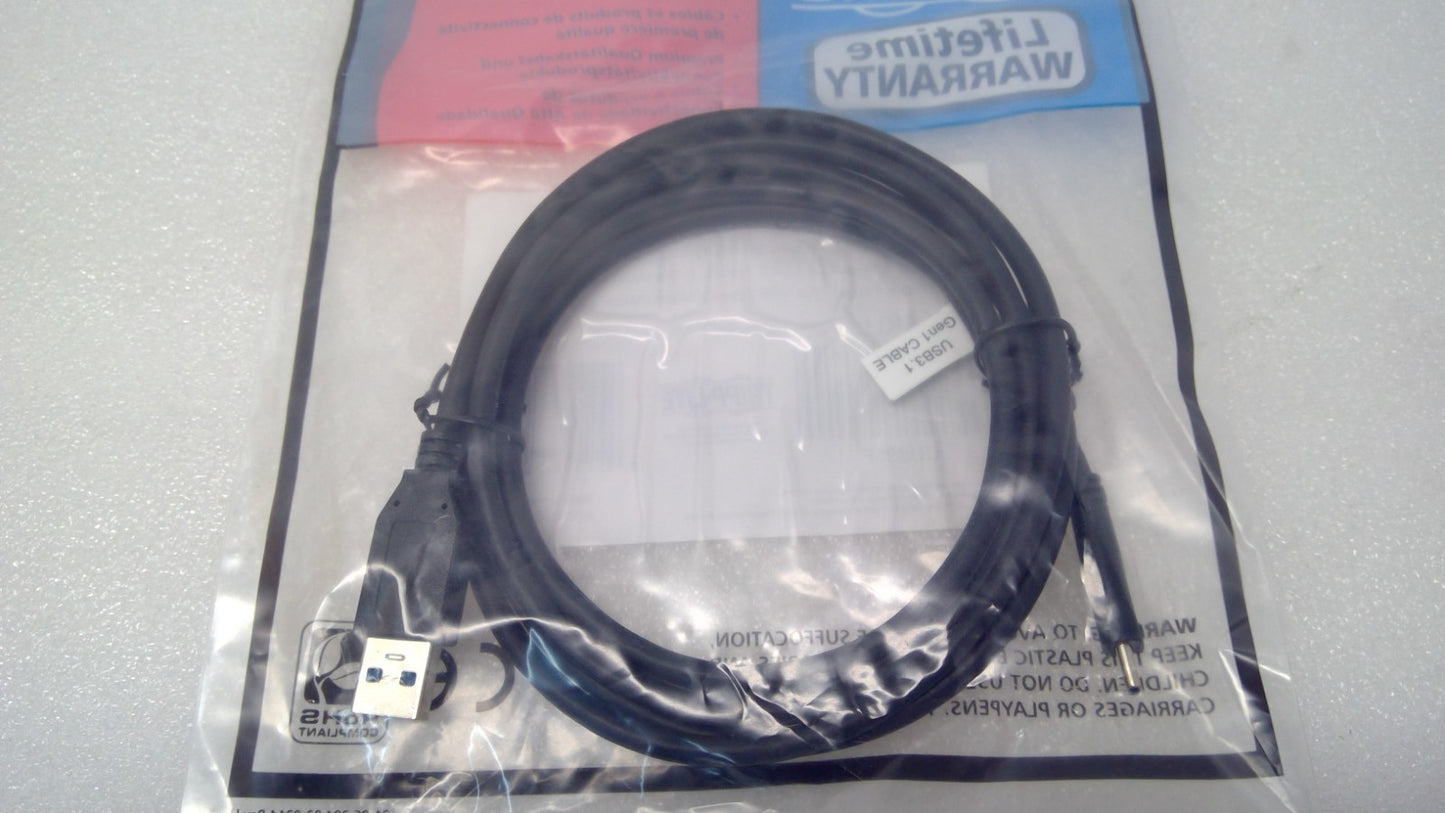 Lot of 10 Tripp Lite USB-C to USB-A Cable (M/M)USB 3.1 Gen 1, 5Gbps 6ft U428-006