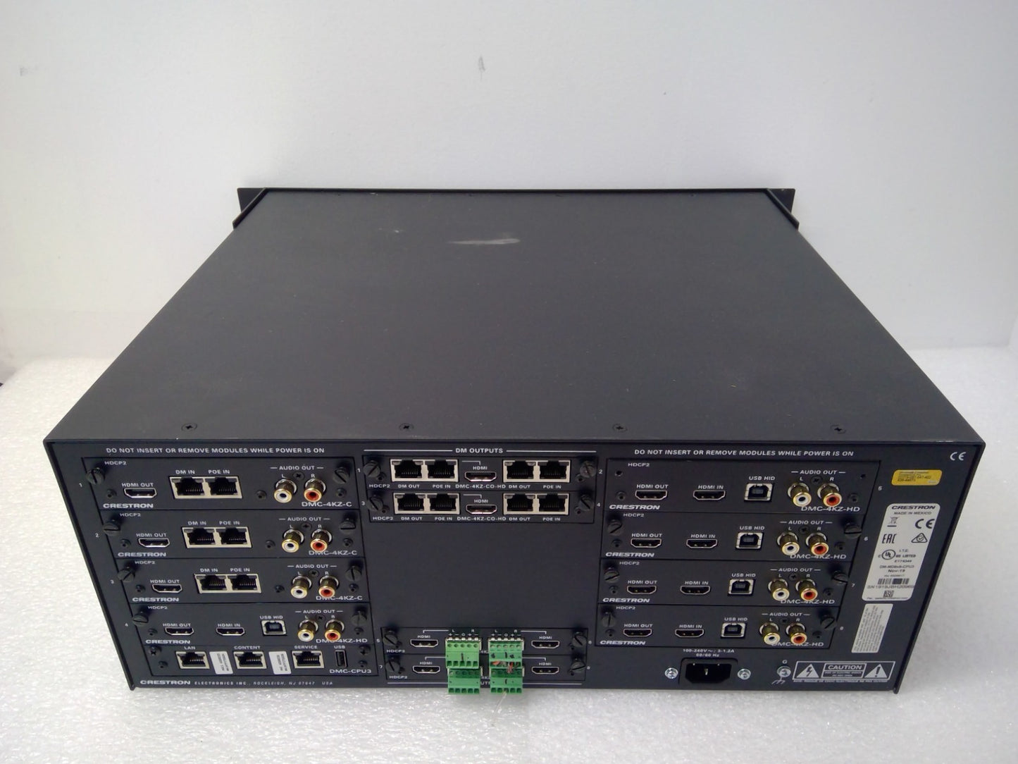 Crestron Digital Media Switcher DM-MD8X8-CPU3 *READ*