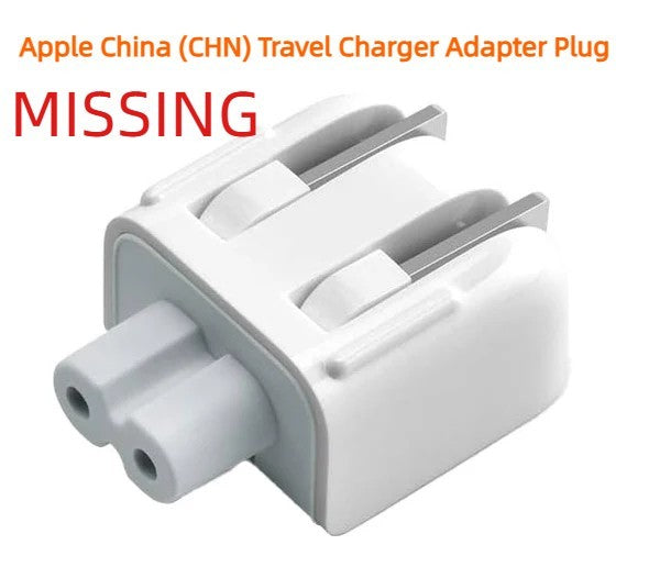 Apple World Travel Adapter Kit MD837AM/A White *Missing China(CHN) Plug* Read