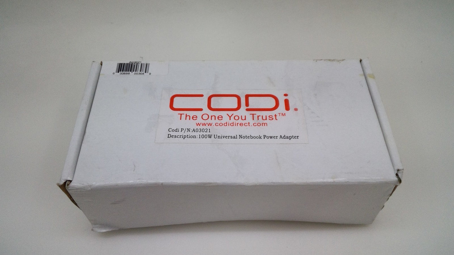 New CODi  100W Nine Tips Universal Notbook Power Adapter A03021