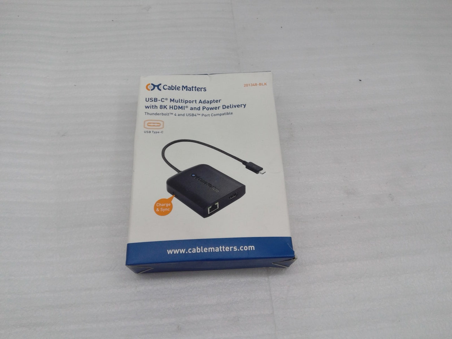 Cable Matters USB-C multiport adapter with 8K HDMI & Power Delivery  201348-BLK
