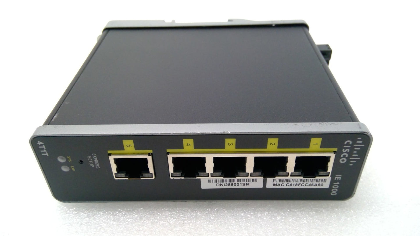 Cisco IE-1000-4T1T-LM 5-Port 10/100 Mbps Ethernet Managed Switch