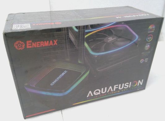 ENERMAX AQUAFUSION Series RGB 240mm Liquid AIO CPU Cooler ELC-AQF240-SQA