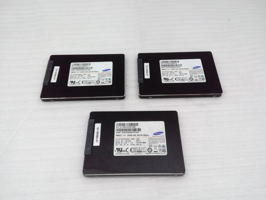 Lot of 3 Samsung PM853T MZ-7GE2400 240 GB SATA III 2.5 in Solid State Drive