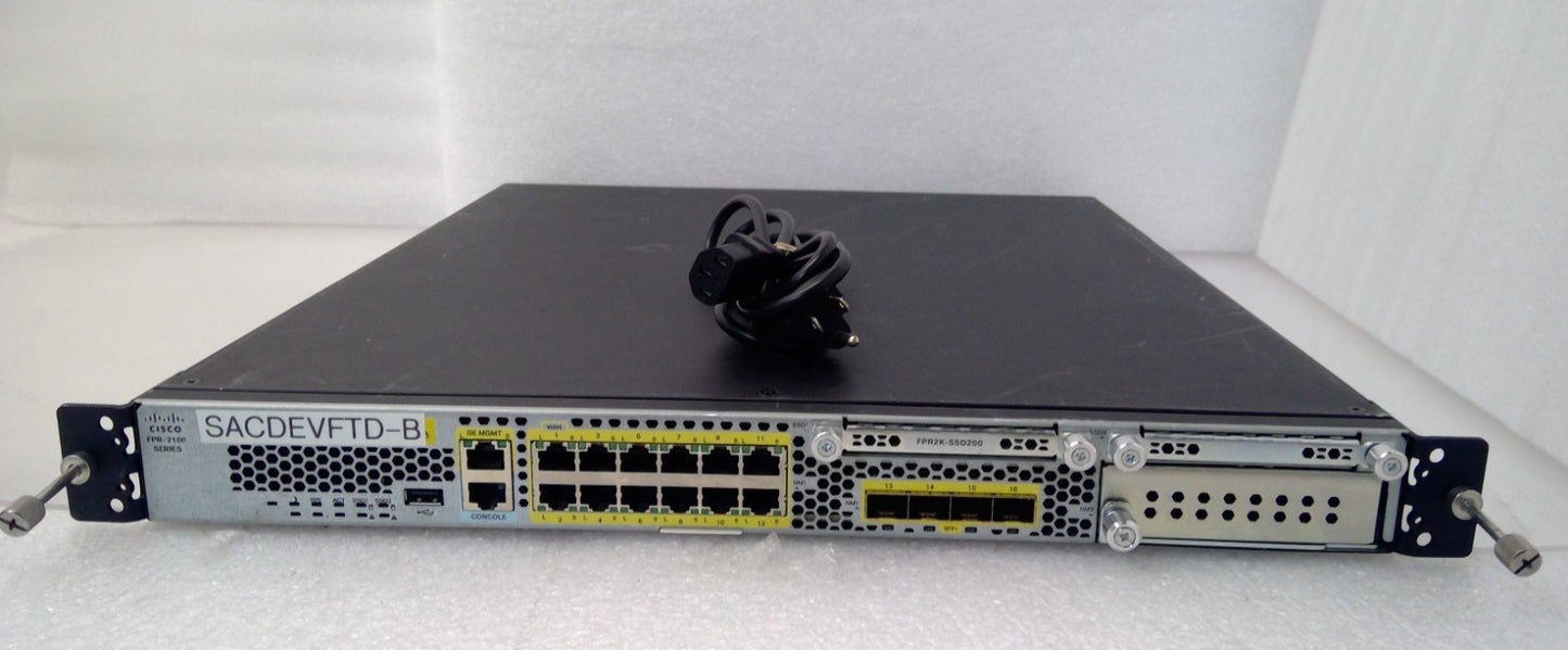 Cisco FPR-2130 Firepower NGFW Firewall Appliance 1U Rackmount ASA FTD Security