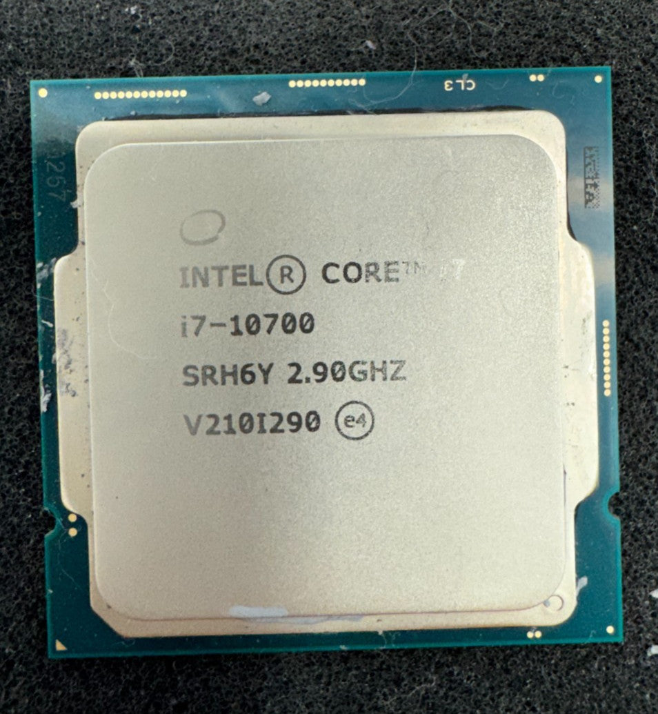 Intel Core i7-10700 SRH6Y Desktop Processor 2.9 GHz, 8-Core, 16-Thread Tested