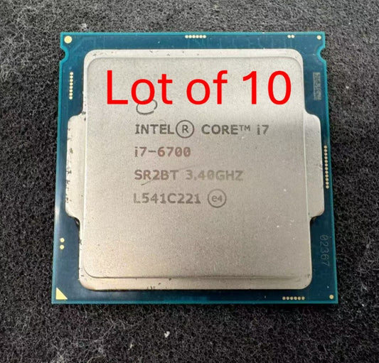 Lot of 10 Intel Core i7 6700 SR2L2 Desktop Processor 3.4GHz, 4-Core Tested