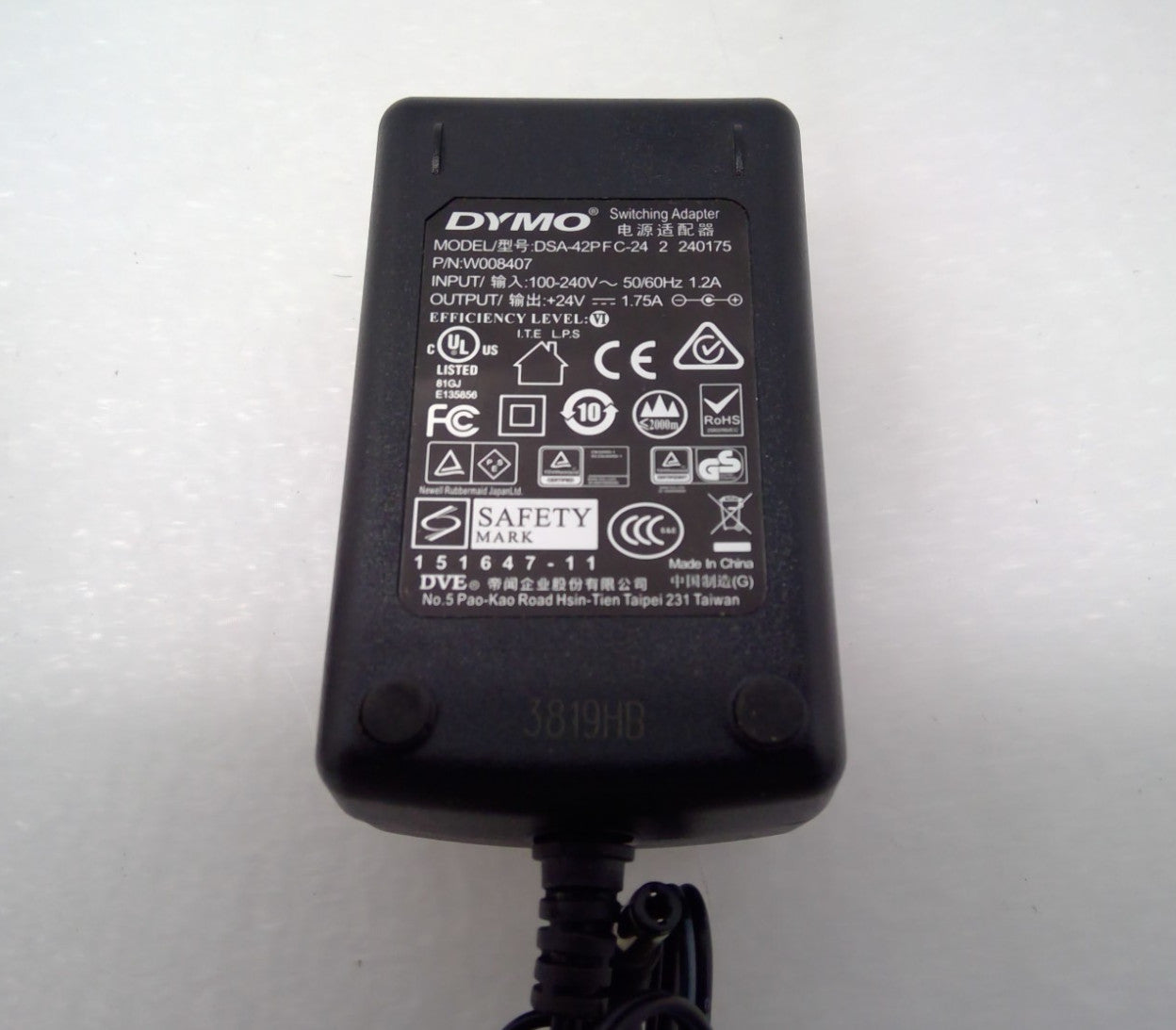 Genuine DYMO DSA-42PFC-24 Power Supply Adapter for Dymo LabelWriter