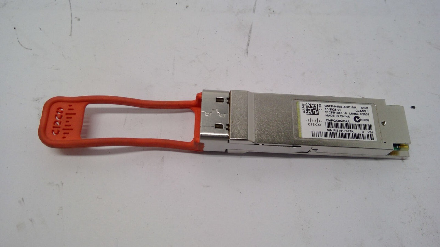 Cisco QSFP-H40G-AOC10M (10-2926-01)  40GBASE QSFP 10M