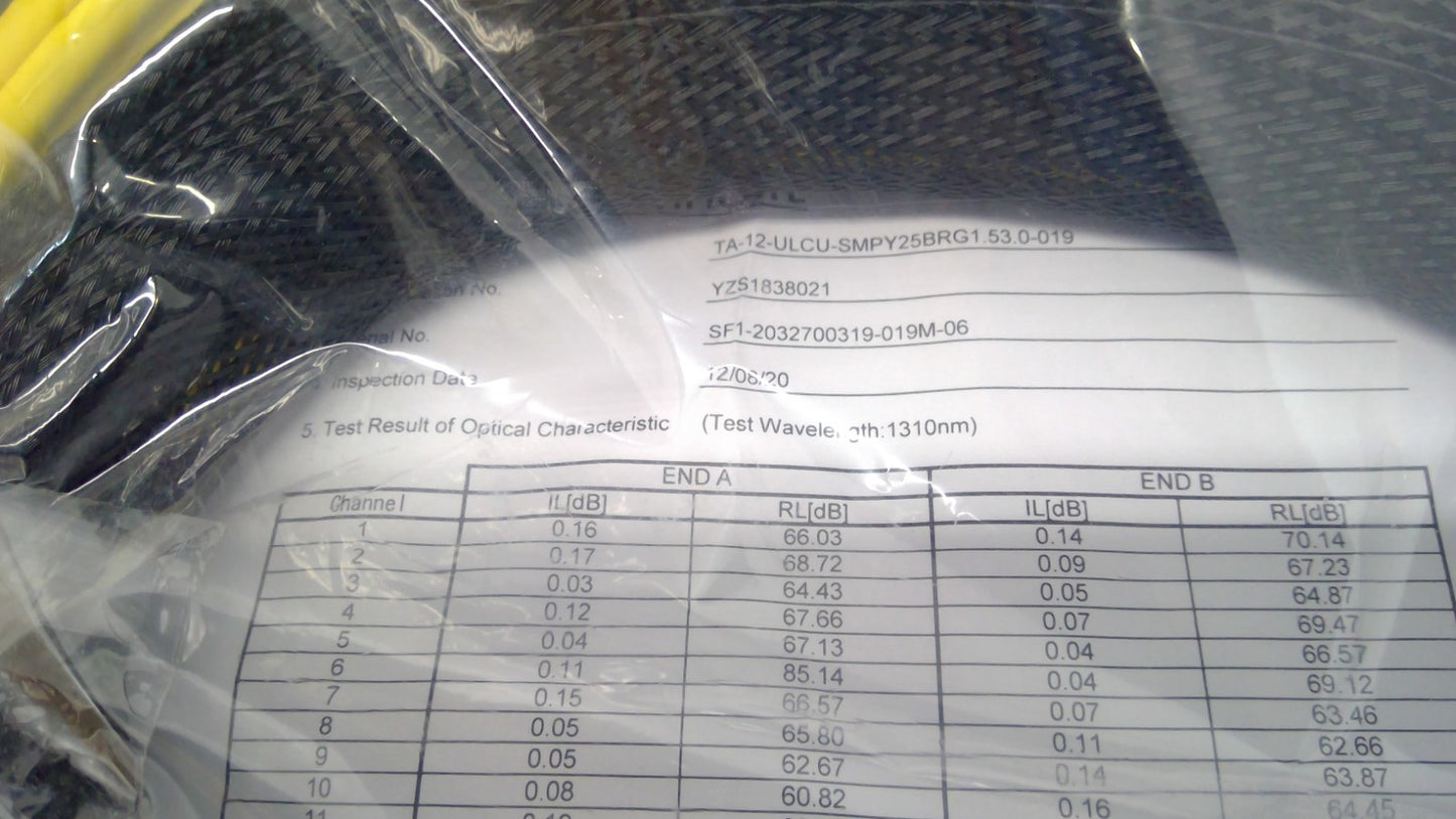 LC Ribbon Pigtails Fiber Optic Single Mode Cable