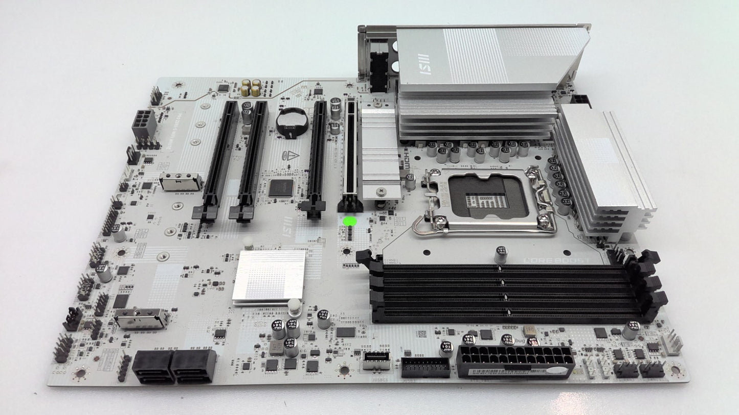 MSI PRO Z890-S WIFI WHITE ATX Motherboard  Intel LGA 1851 *Read*