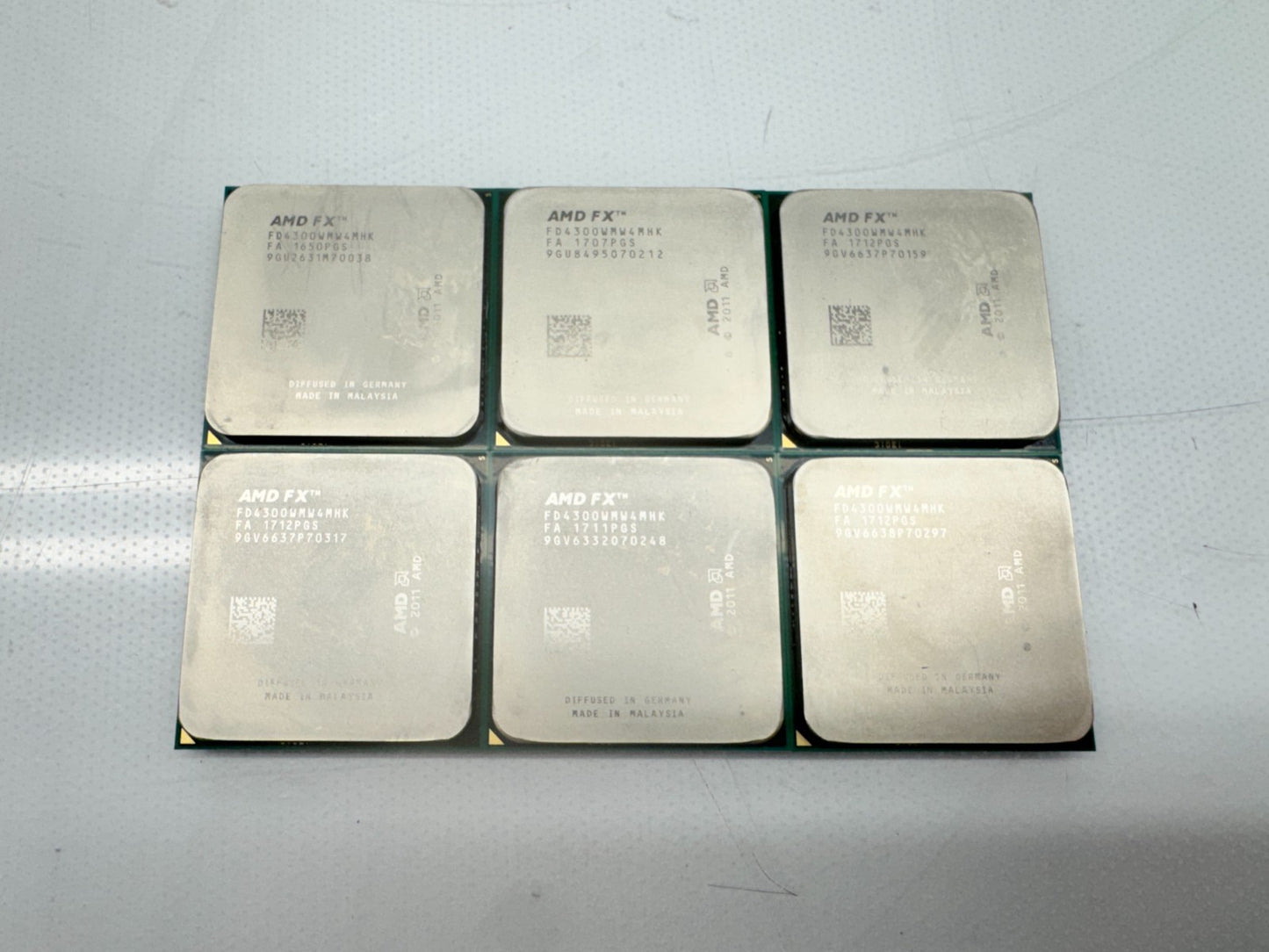 lot of 6 AMD AMD FX-4300 Desktop Processor 3.8GHz, AM3+