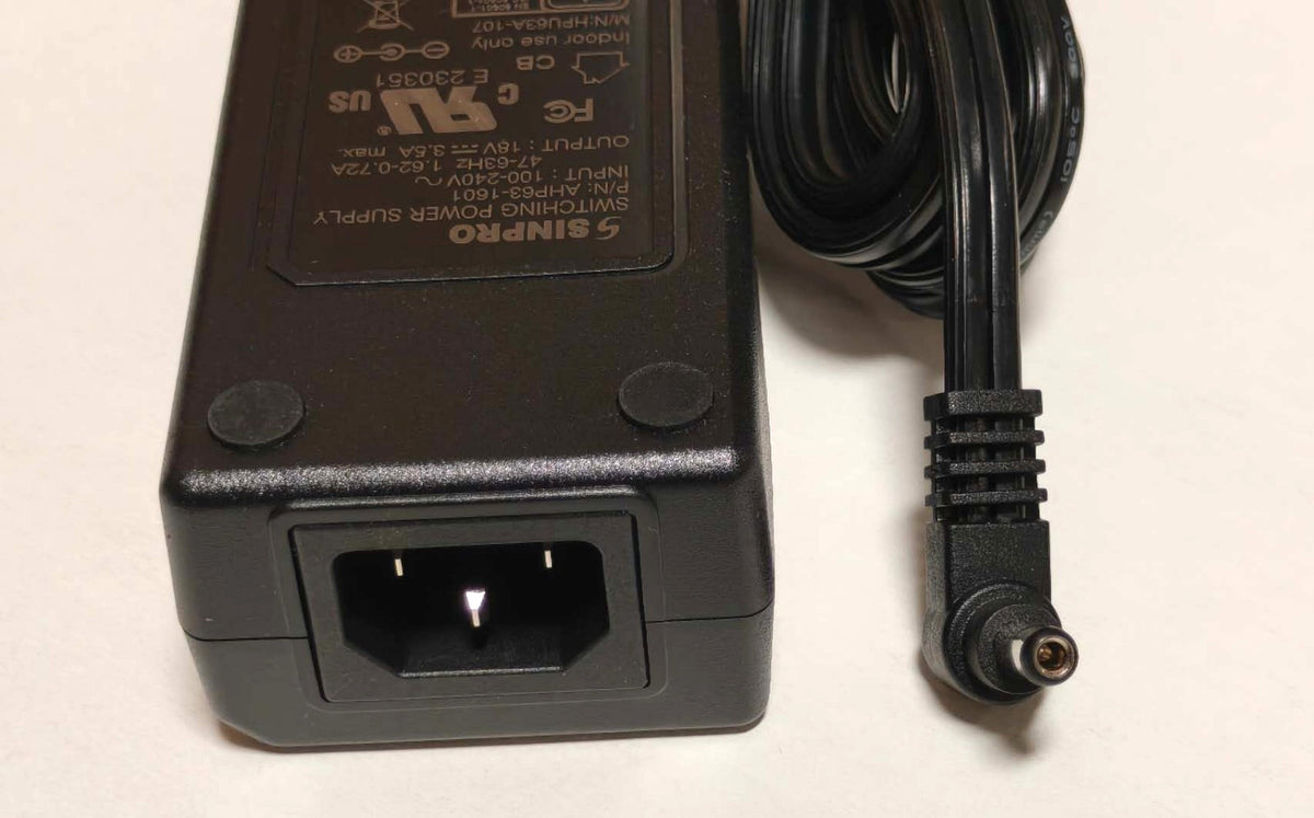 NEW Sinpro AHP63-1601 Switching Power Supply Adapter 18V 3.5A Tip 5.5x2.1mm-READ