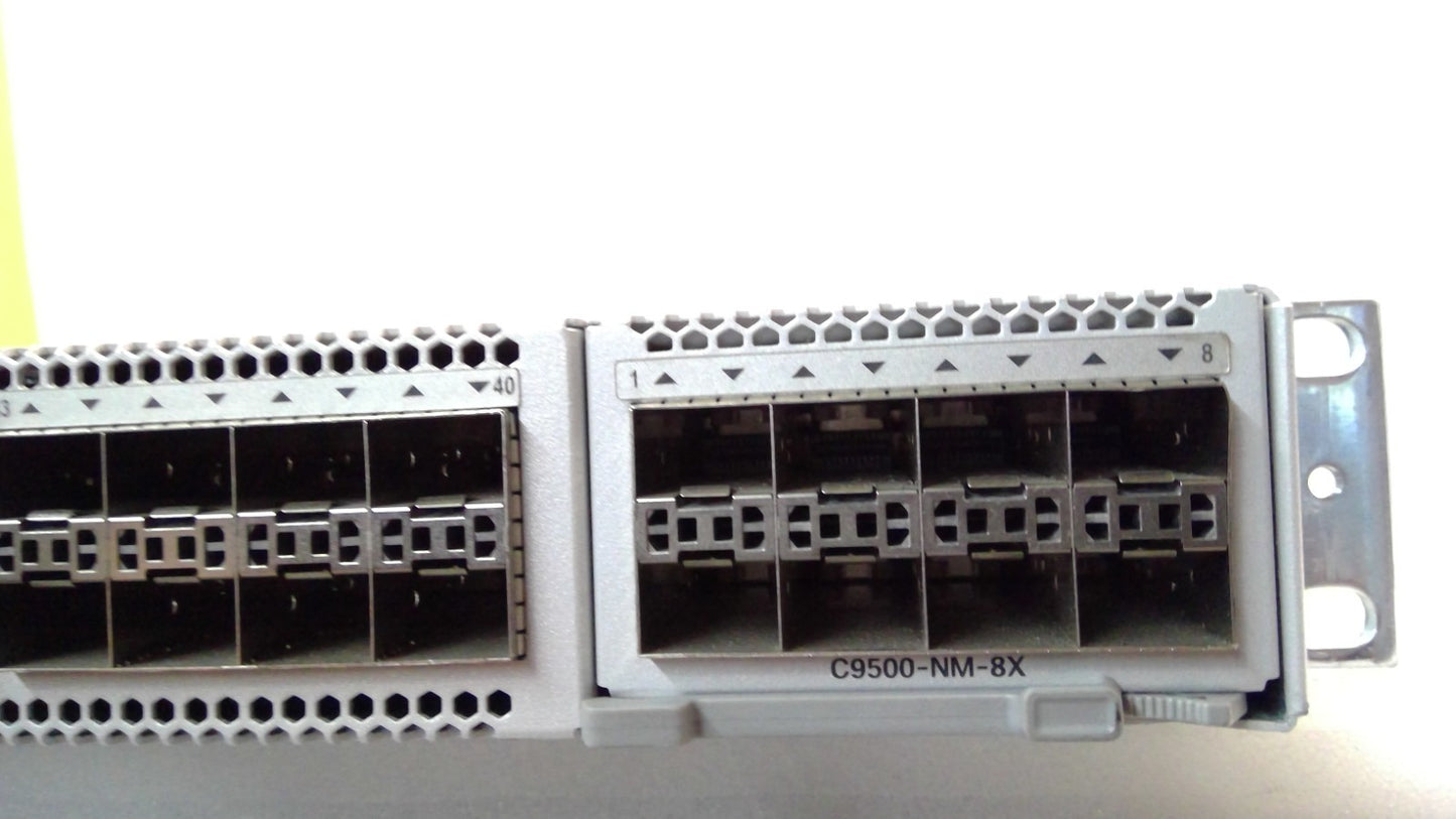 Cisco Catalyst 9500 40X10G C9500-48X-A Ethernet Switch w/ 1x C9500-NM-8X Module